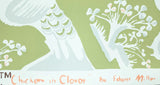 "Chickens in Clover" - Wallpaper Swatch