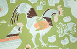 "Chickens in Clover" - Wallpaper Swatch