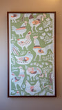 "Chickens in Clover" - Wallpaper Swatch