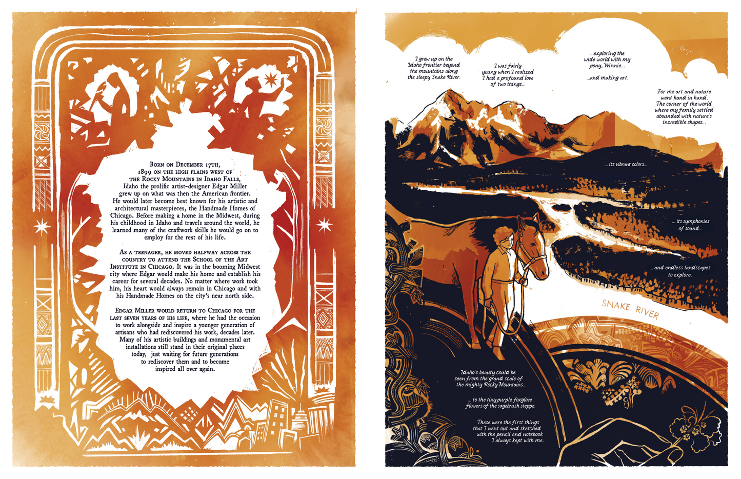 A Total Work of Art: The Story of Edgar Miller | Graphic Novel