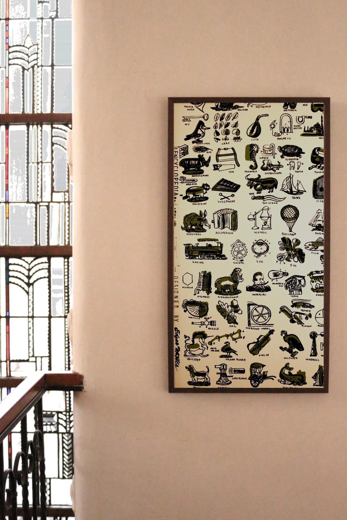 "Encyclopedia" - Wallpaper Swatch