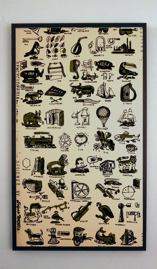 "Encyclopedia" - Wallpaper Swatch